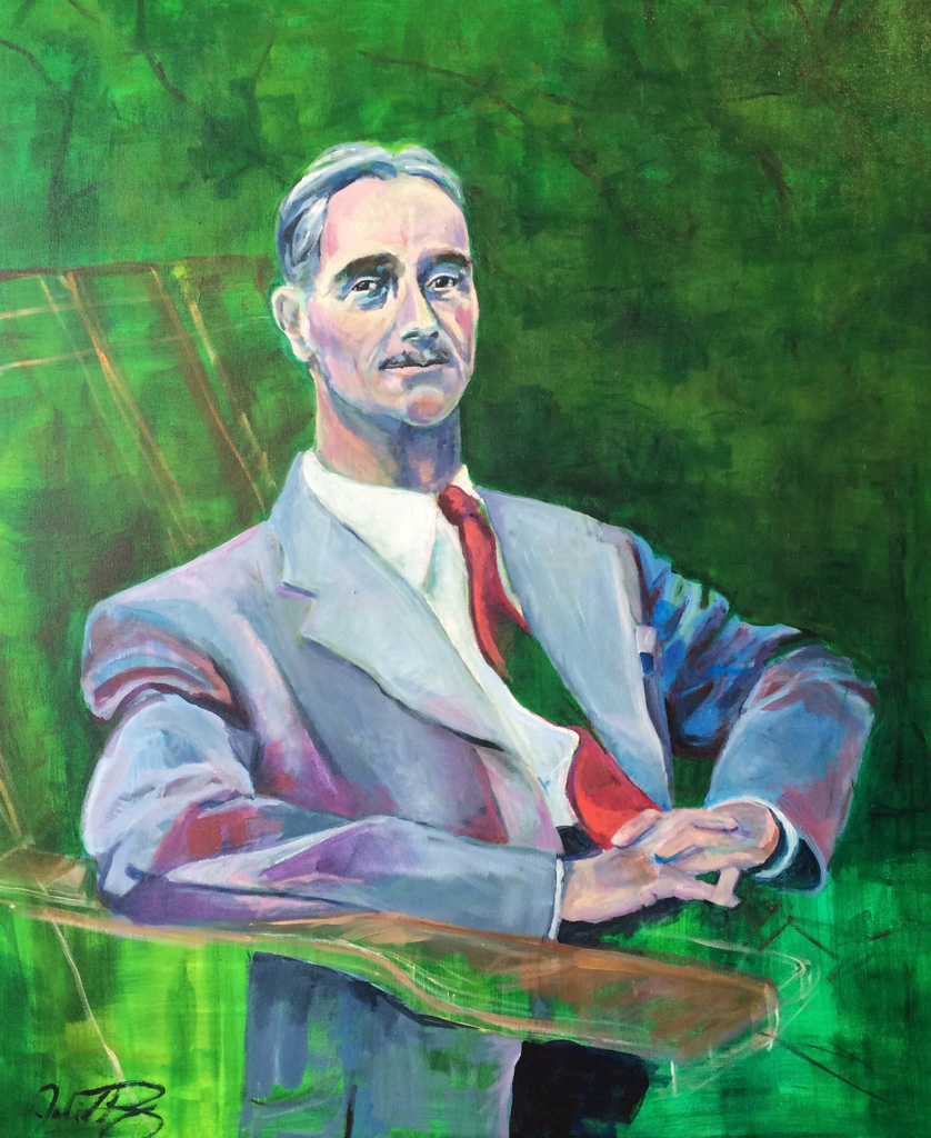 Julia C Pomoroy - Albert, 36” x 30”, acrylic on canvas, SOLD