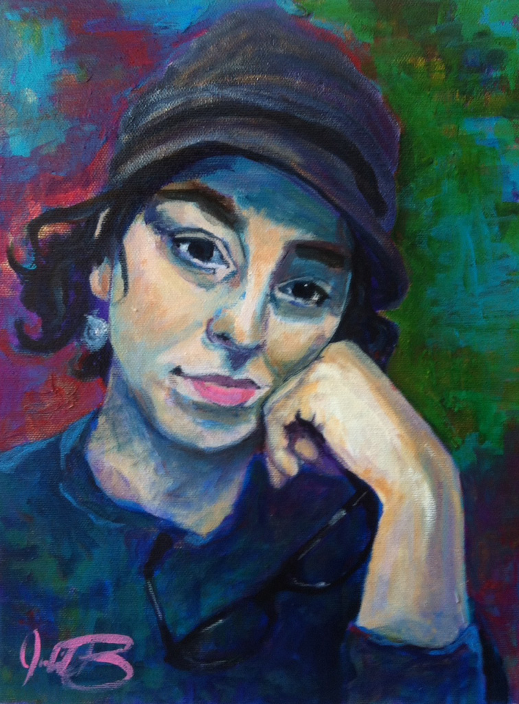 Julia C Pomeroy - Catharsis, 12" x 9", acrylic on canvas, SOLD