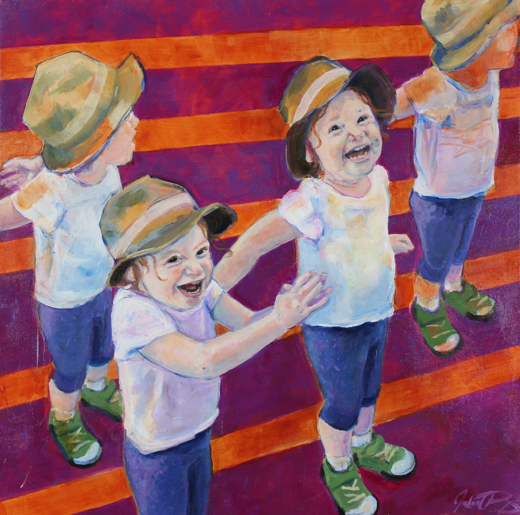 Julia C Pomeroy - Quatre temps, 24” x 24”, acrylic on canvas, SOLD